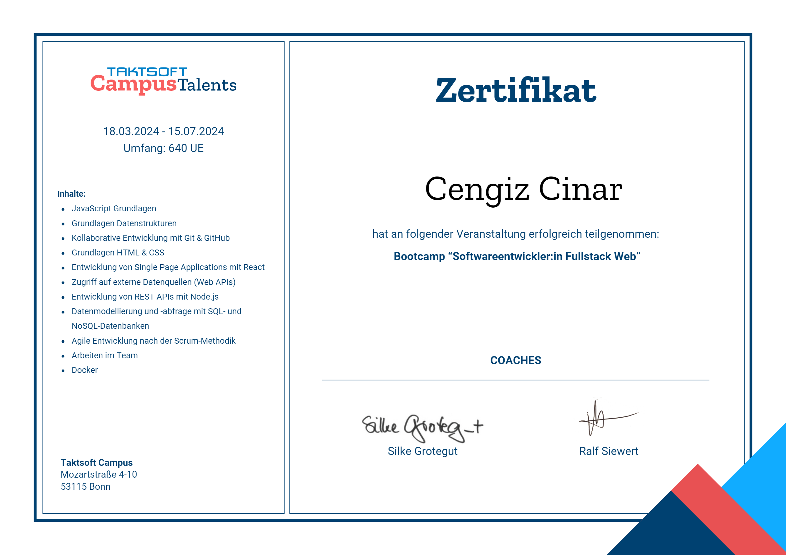 Certificate